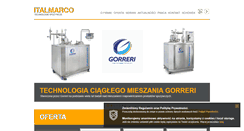 Desktop Screenshot of italmarco.pl
